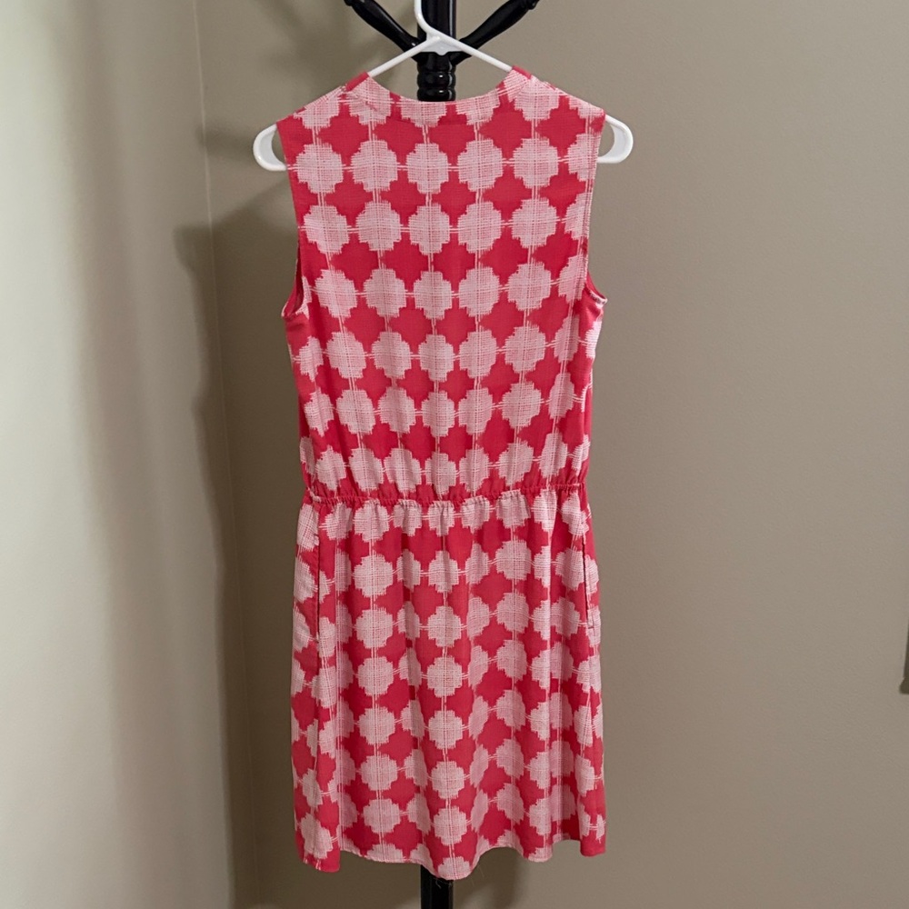 Merona Pink and White Geometric Dress - Picture 3 of 5